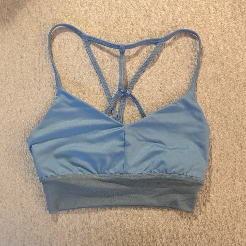 Alo Light Blue Women's Strappy Bralette
